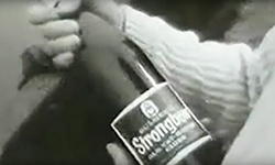 Strongbow Retro Advert of bottle
