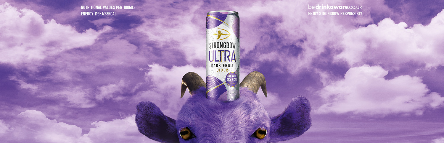 goat with ultra can on head