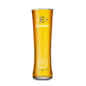 A glass of Strongbow Original